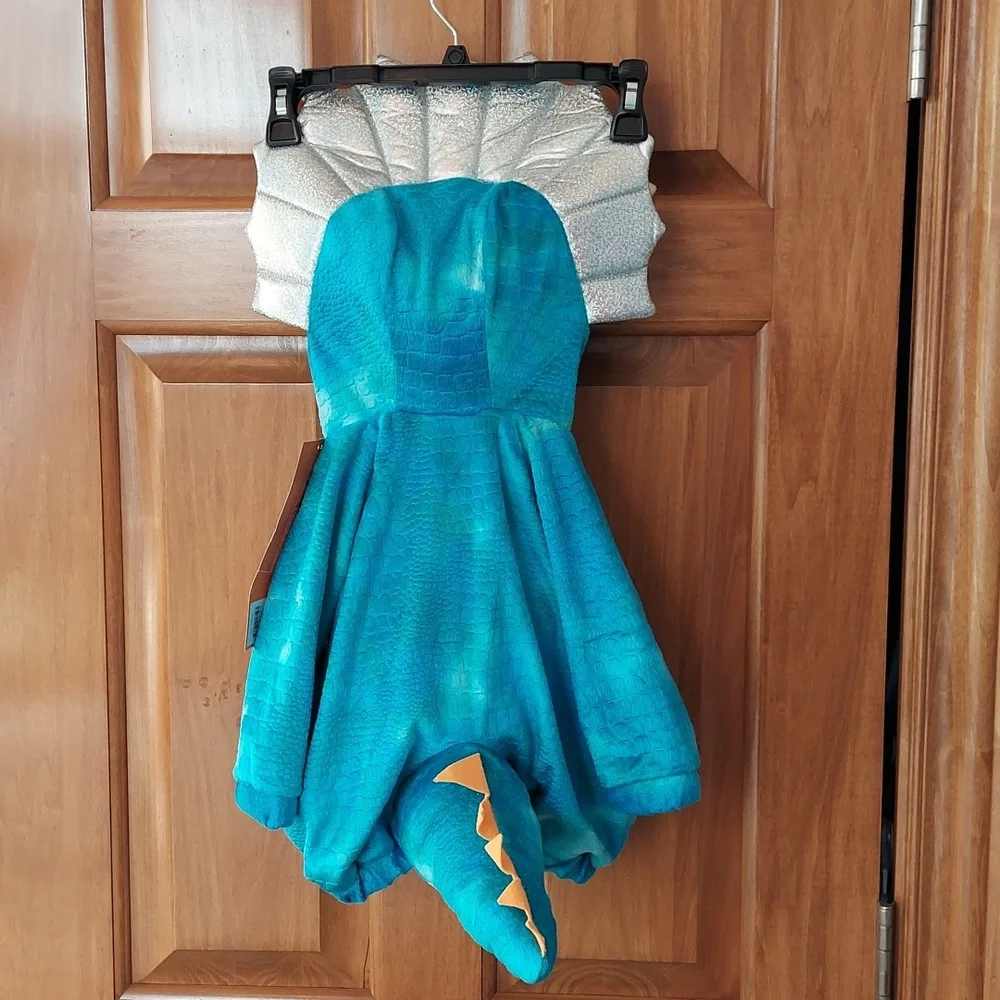 *🆕 Hyde & EEK! Blue Dinosaur Baby Pullover Triceratops Costume, 6-12 Months NEW